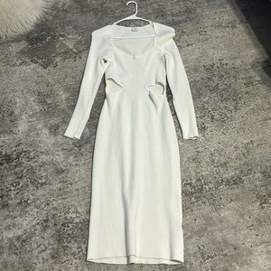 Abercrombie & Fitch White Long Sleeve Dress